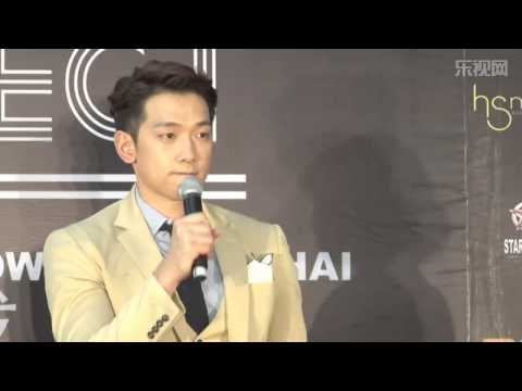 [Rain TV]140415 Rain Effect show in shanghai press con