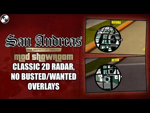 San Andreas Definitive Edition Mod Showroom #6 - Classic 2D Radar, No Busted/Wasted Overlay