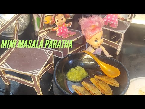 Miniature masala paratha recipe|😋, #masalaparatharecipe #paratha #snacks #recipe #minifood #masala