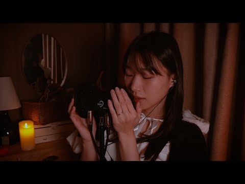 ASMR 暖かさを感じる冬のオノマトペ🧣耳タッピング・耳撫で・マイクカバー