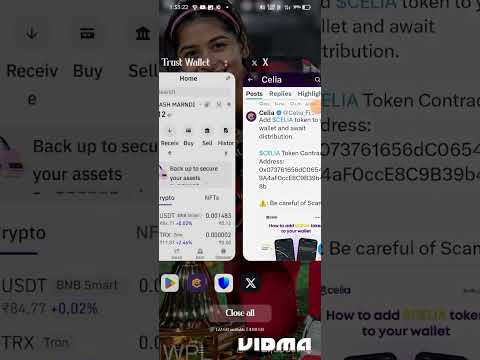 How to add celia token to trust wallet, metamask. Explain step by step