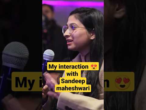 Sandeep Maheshwari's Show 😍 My Interaction ❤ #motivation #lifelessons #viral #shorts #success #yt