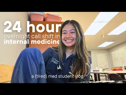 MED SCHOOL VLOG 🩺 | working for 24 hours straight in internal medicine