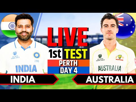 India vs Australia, 1st Test, Day 4 | IND vs AUS Live Match | Live Cricket Match Today, 2nd Session