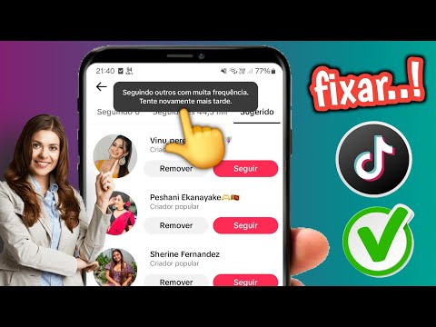 Porque não estou conseguindo seguir ninguém no TikTok?