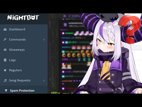 Emotes Unleashed!! Laplus Learns How to Use Nightbot | [hololive/Laplus Darknesss]