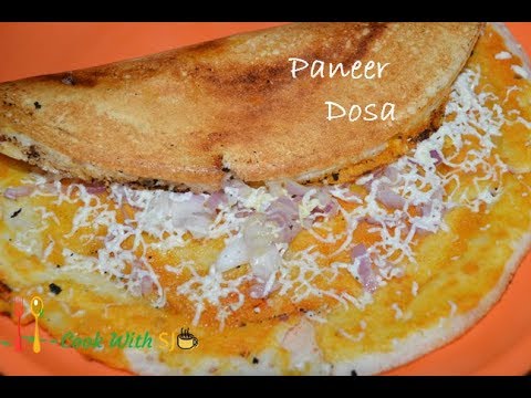 Easy Paneer Dosa Recipe | How To Make Paneer Dosa At Home | SJ Kitchen