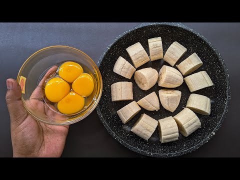 Just Add Eggs With Bananas Its So Delicious/ Simple Breakfast Recipe/ Healthy Cheap & Tasty Snacks