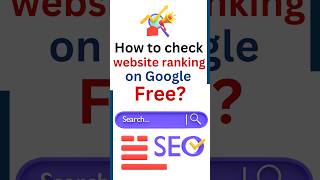 How to check website ranking on Google free? | Free SEO Tool To Track Keywords Positions📈🤞💥