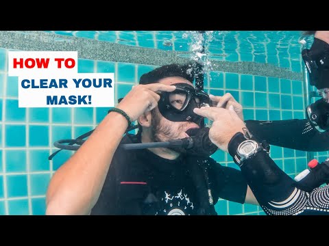 How To Clear Mask When Scuba Diving - Open Water Diver Course • Scuba Diving Tips