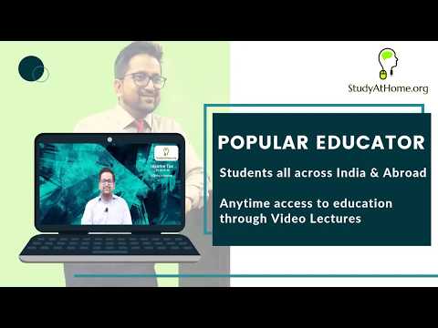 India's Top Educator of CA, CS & CMA on www.StudyAtHome.org | CA Raj K Agrawal