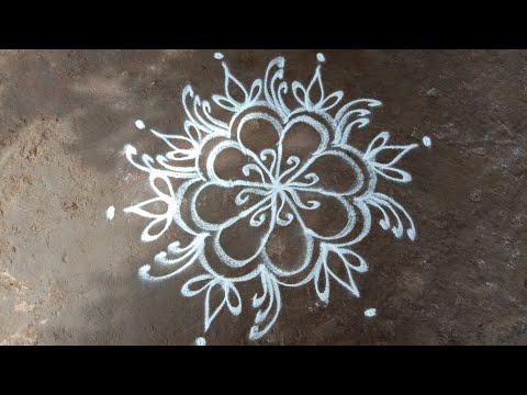 chithirai madhan easy rangoli design||easy rangoli