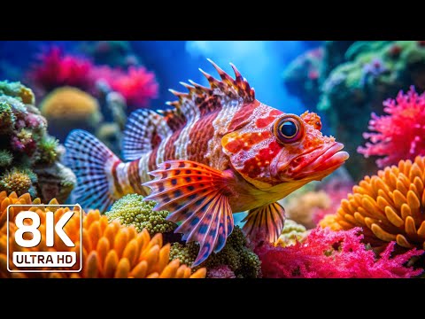 Aqua Tranquility 8K - Peaceful Ocean Life and Vibrant Reefs