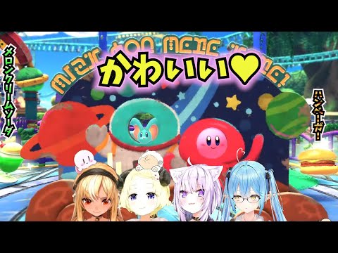 【星のカービィ ディスカバリー】顔はめパネルで癒されるホロメンまとめ【ホロライブ切り抜き/不知火フレア /角巻わため/猫又おかゆ/雪花ラミィ】