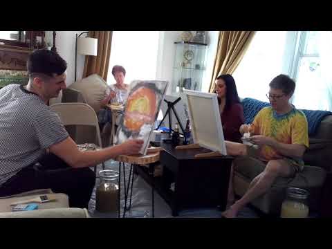 Bob Ross Mothers Day Painting Party