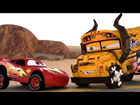 Lightning McQueen CHALLENGES Miss Fritter to a real Cars Race - WINNER GETS OIL (PART4)