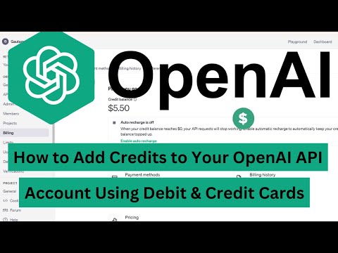 How to Add Credits to Your OpenAI API Account Using Debit & Credit Cards