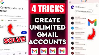 4 TRICKS - Create Unlimited Gmail Accounts | Gmail Account without Number Verification | TECH Light