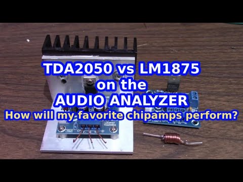 TDA2050 vs LM1875 on the QA403 audio analyzer