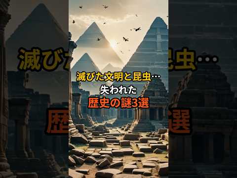 滅びた文明と昆虫…失われた歴史の謎3選 #shorts #昆虫 #歴史 #文明 #history