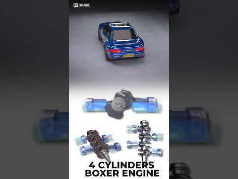 4-Cylinders - Boxer Engine Simulation | Subaru Impreza