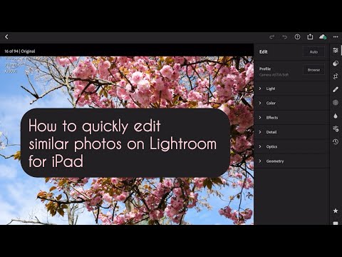 How to create presets on Lightroom for iPad and quickly edit many photos. #lightroom #editingtips