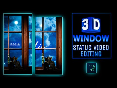 🔥🔥trending 3D window moving animation video/alight motion video editing tutorial kannada