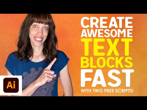 How to Make Text Blocks in Illustrator with Two Free Scripts