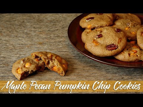 Autumn in a cookie!  | Maple Pecan Pumpkin Chip Cookies