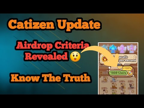 Catizen Airdrop Criteria Revealed | Catizen Update | Check Your Allocation