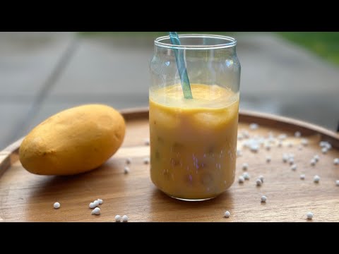 Mango Boba drink/Bubble Tea#shorts#reels#mangorecipe#bubbletea#bobadrink