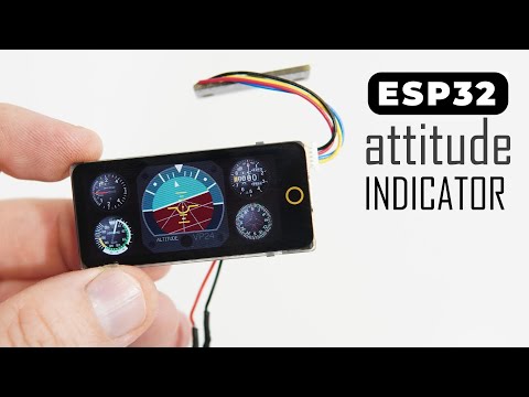 I made Attitude Indicator for ESP32 board