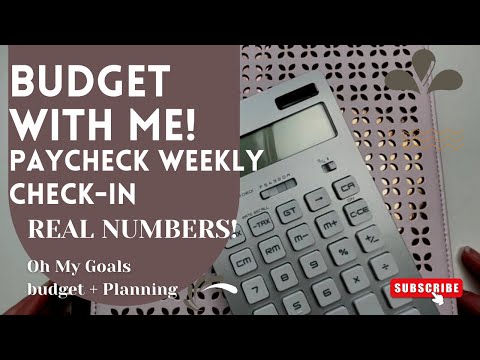 BUDGET WITH ME - Paycheck Weekly Check In | REAL NUMBERS