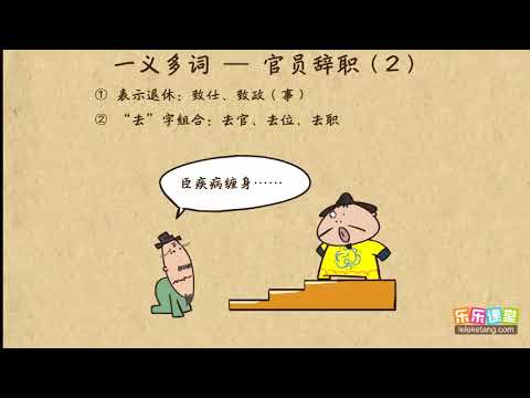 官員辭職（2）文言文學習