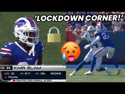 The Bills have Rookie ‘LOCKDOWN’ CB (Kaiir Elam) 🥶 (Colts vs Bills Preseason) NFL (WR vs CB)