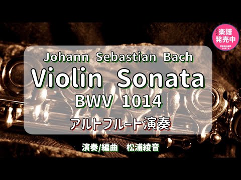 【アルトフルート演奏】JSバッハ：ヴァイオリンソナタ BWV1014 第１楽章　[ Altoflute ] J.S.Bach : Violin Sonata BWV1014  1st mov.