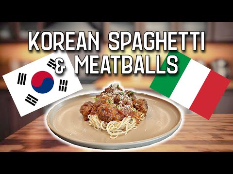 Korean Spaghetti & Meatballs