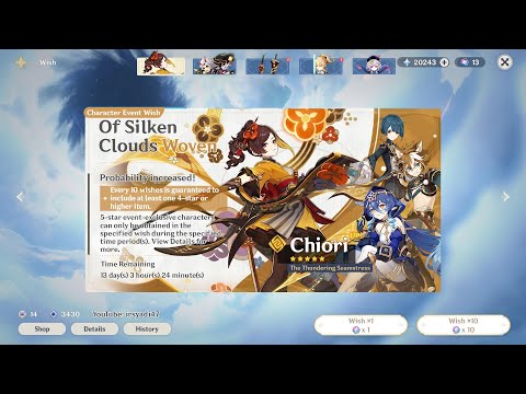 Chiori Banner Wish | Genshin Impact