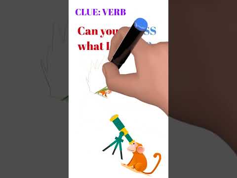 You won't believe what I'm drawing! (Learn English verbs vocabulary)