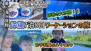 【OKINAWA】Driving day  | Churaumi Aquarium, Heart Rock on Kouri Island ｜2022 Okinawa vlog vol.3