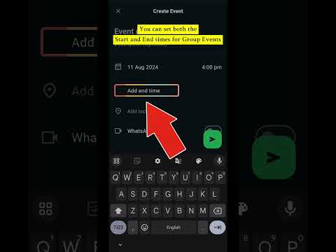 Set Event Times on WhatsApp #whatsapp #event #howto