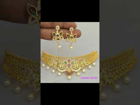 necklace and earing set||necklace designs||dharas house||#shorts