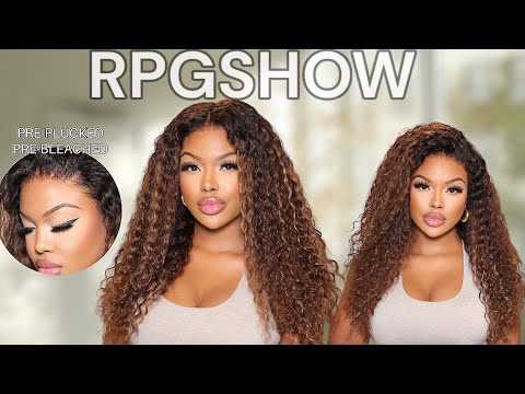 GROWING OUT MY SCALP! CARAMEL BROWN BALAYAGE WIG INSTALL Ft RPGSHOW