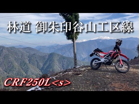 林道 御朱印谷山工区線（徳島県那賀町木頭）【CRF250Ls(MD47)】