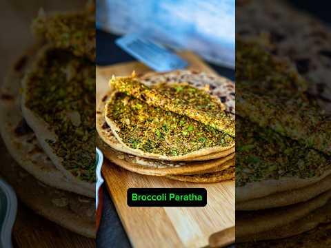 This is the best Broccoli Paratha ever😋 #recipe #vegetarian #shortsviral  #shorts