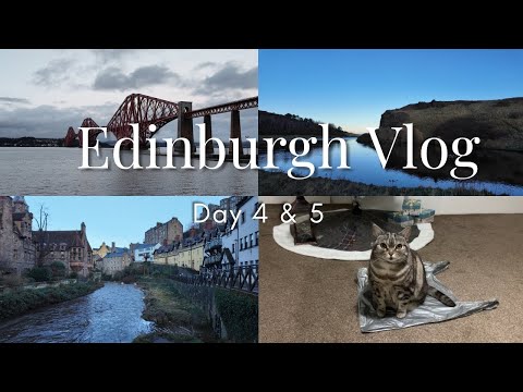 Edinburgh Vlog Day 4 & 5 🏴󠁧󠁢󠁳󠁣󠁴󠁿 | Forth Bridge | I got sick 🤢 | Holyrood Park | Dean Village