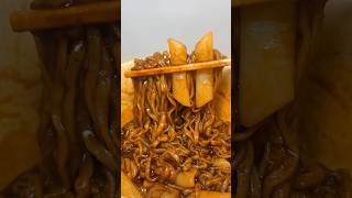 the black buldak ramen tteokbokki #asmr #koreanfood