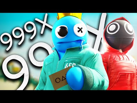 (999X SPEED) Rainbow Friends trapped in Squid Game ! Roblox Animation