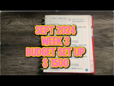 BUDGET WITH ME PAYCHECK # 3 BUDGET SET UP#lowincomebudgeting#budgetwithme#zerobasedbudget