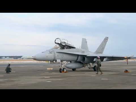 F/A-18 Hornet Operations in Extreme Snow in Misawa